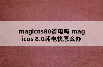 magicos80省电吗 magicos 8.0耗电快怎么办